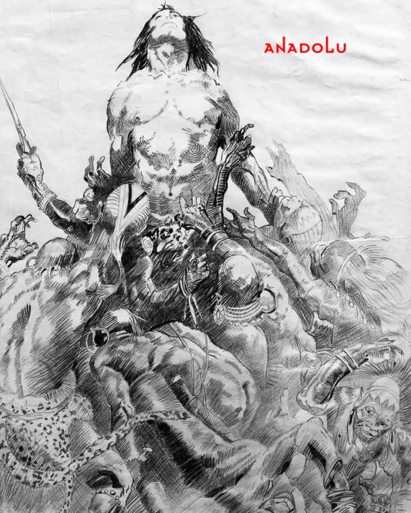 Karakalem Çoklu İnsan Figür Çalışmaları