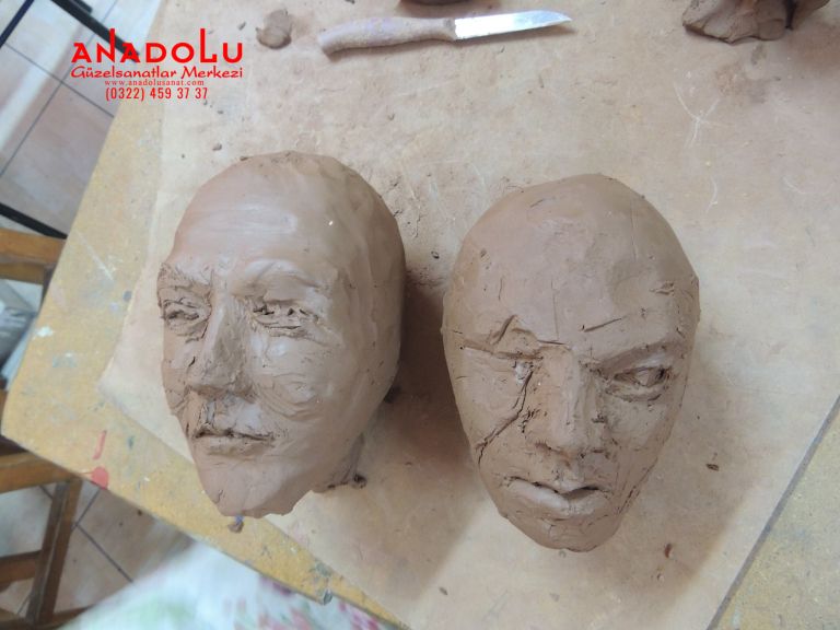 Kafatası Modelleme Heykel Dersi