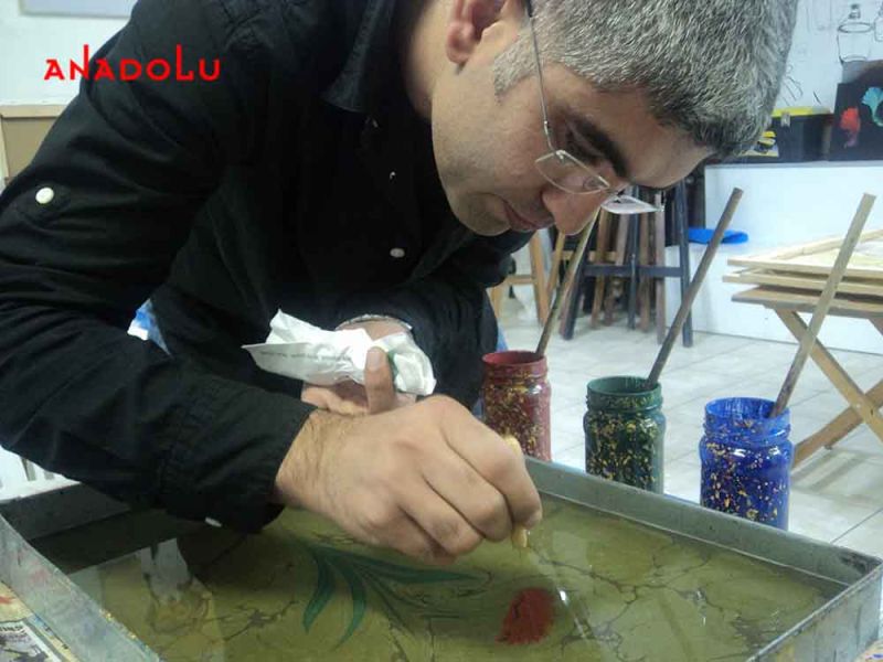 Yetişkinlerle Ebru Eğitimleri