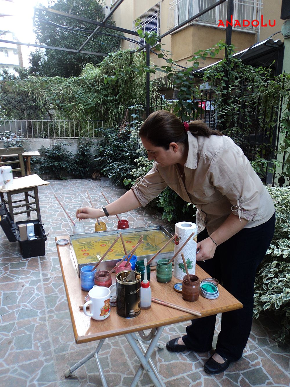 Açık Havada Ebru Çalışması