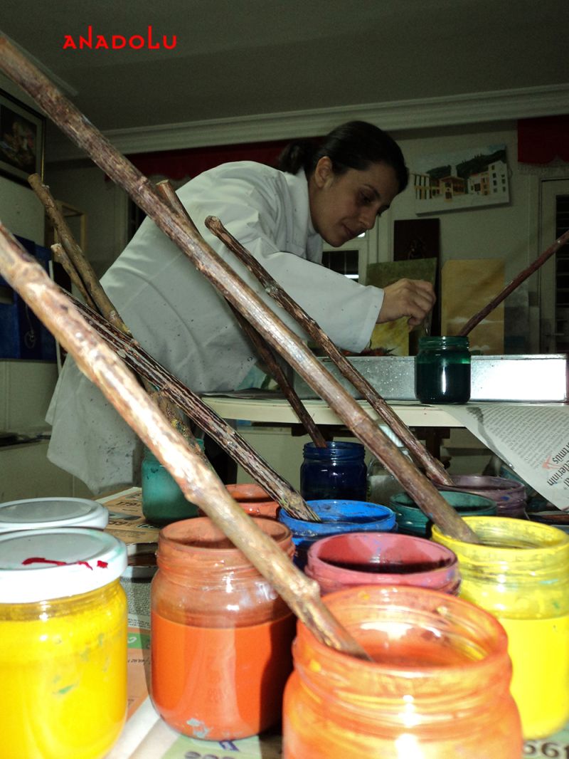 Yetişkinlerle Ebru Dersleri