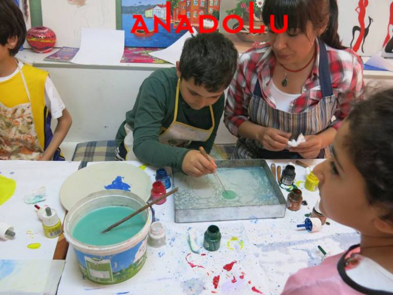 Anadolu Resim Atölyesinde Çocuk Kursları