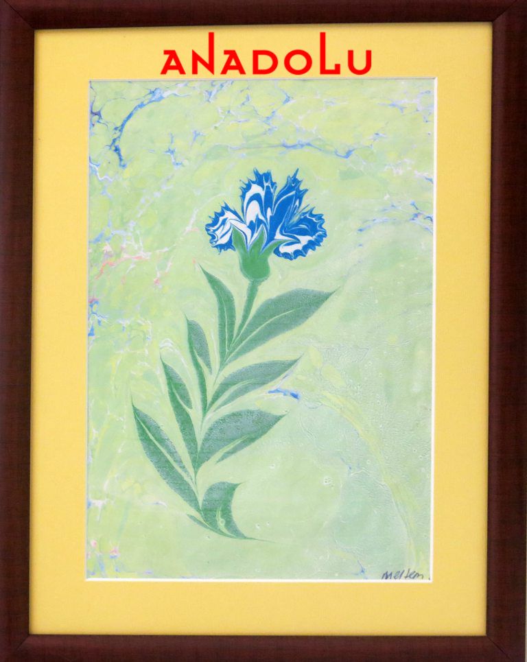 Çocuk Ebru Sergisinde