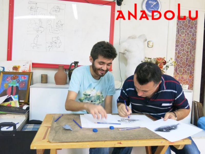 Karakalem Dersleri Porte Çizimi