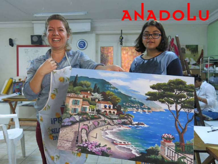 Yağlı boya Manzara Çalışan Hobi Grupları