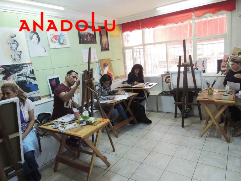 Hobi Grupları Yağlıboya Çalışması