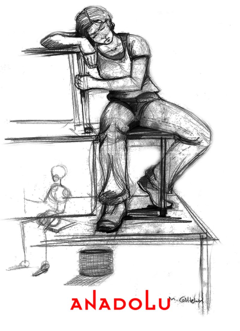 İmgesel Karakalem Model Çalışması