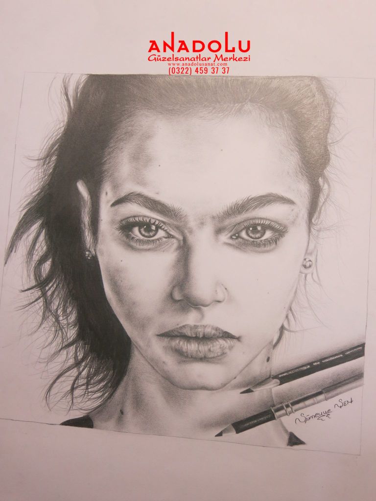 Karakalem Portre Çalışmaları