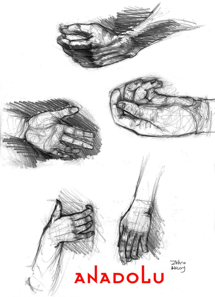 Karakalem El Çizim Çalışmaları