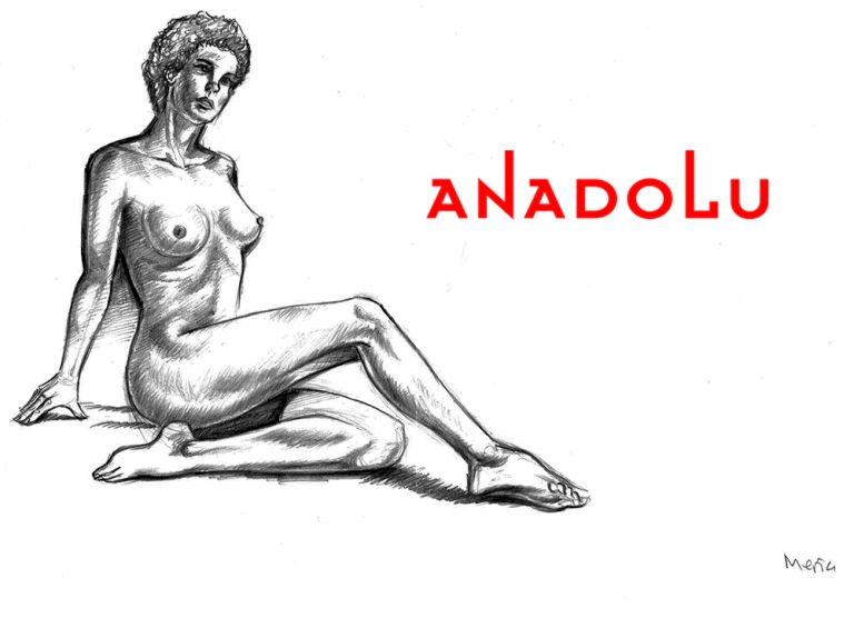 Karakalem Kadın Nü Çizim Örnekleri